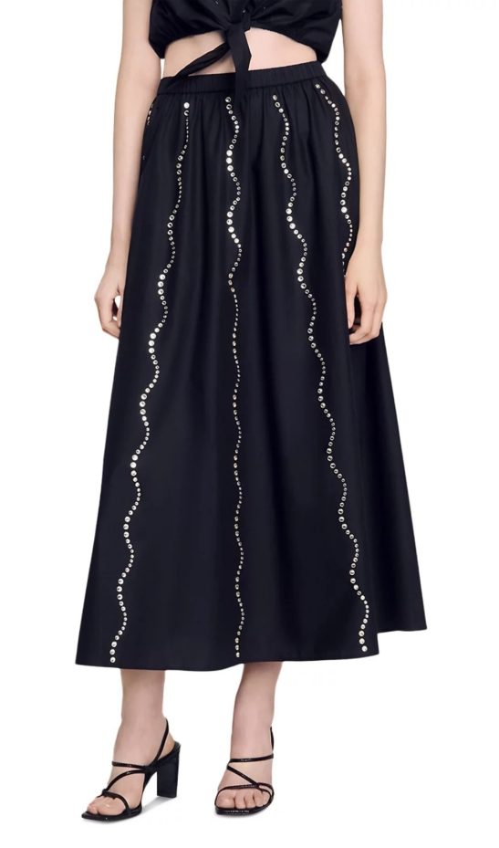 Rhinestone Maxi Skirt