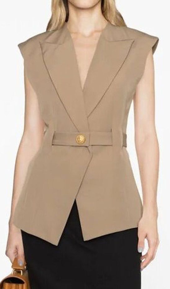 Fawn Vest With Belt