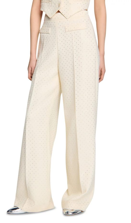 Tweed Rhinestone Trousers